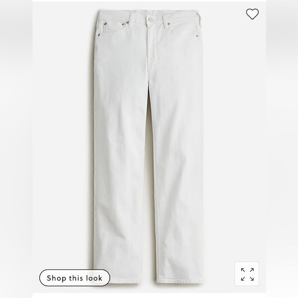 J. Crew '90s classic straight-fit jean in white wash*